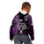 Custom New Zealand Tiki Tennis Kid Hoodie 2024 Aotearoa Tenehi Maori Silver Fern - Purple LT14 - Polynesian Pride