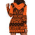 Halo Olaketa Solomon Islands Hoodie Dress Melanesian Tribal Pattern Orange Version LT14 - Polynesian Pride