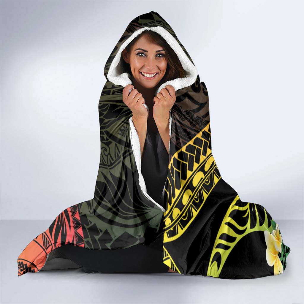 Hawaii Saint Patrick's Day Hooded Blanket Ukulele Leprechaun Hau'Oli Maoli Oe!