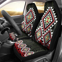 Kia Ora Aotearoa Car Seat Cover 2025 Pasifika Maori Taniko Motifs