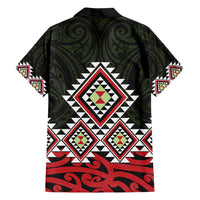 Kia Ora Aotearoa Family Matching Long Sleeve Bodycon Dress and Hawaiian Shirt 2025 Pasifika Maori Taniko Motifs LT14 - Polynesian Pride
