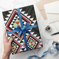 Kia Ora Aotearoa Wrapping Paper 2025 Pasifika Maori Taniko Motifs - Polynesian Pride