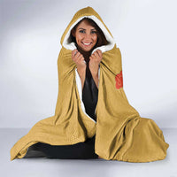 Japanese Geisha Koi Fish Hooded Blanket Cherry Blossoms Yellow Seigaiha Pattern LT14 - Polynesian Pride