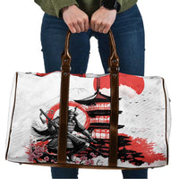 Japanese Samurai Warrior Enso Travel Bag Japan Pagoda Sakura Watercolor - Polynesian Pride