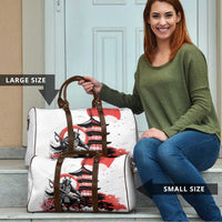Japanese Samurai Warrior Enso Travel Bag Japan Pagoda Sakura Watercolor - Polynesian Pride
