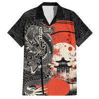 Japanese Dragon Katana Enso Hawaiian Shirt Japan Pagoda Seamless Cloud - Polynesian Pride