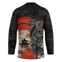Japanese Dragon Katana Enso Hockey Jersey Japan Pagoda Seamless Cloud LT14 - Polynesian Pride