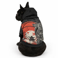Japanese Dragon Katana Enso Pet Hoodie Japan Pagoda Seamless Cloud