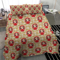 Japanese Daruma Doll Bedding Set Palaka With Seamless Bamboo Pattern LT14 - Polynesian Pride