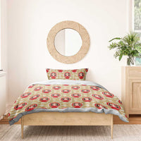 Japanese Daruma Doll Bedding Set Palaka With Seamless Bamboo Pattern LT14 - Polynesian Pride