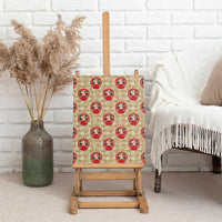 Japanese Daruma Doll Canvas Wall Art Palaka With Seamless Bamboo Pattern LT14 - Polynesian Pride