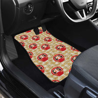 Japanese Daruma Doll Car Mats Palaka With Seamless Bamboo Pattern LT14 - Polynesian Pride
