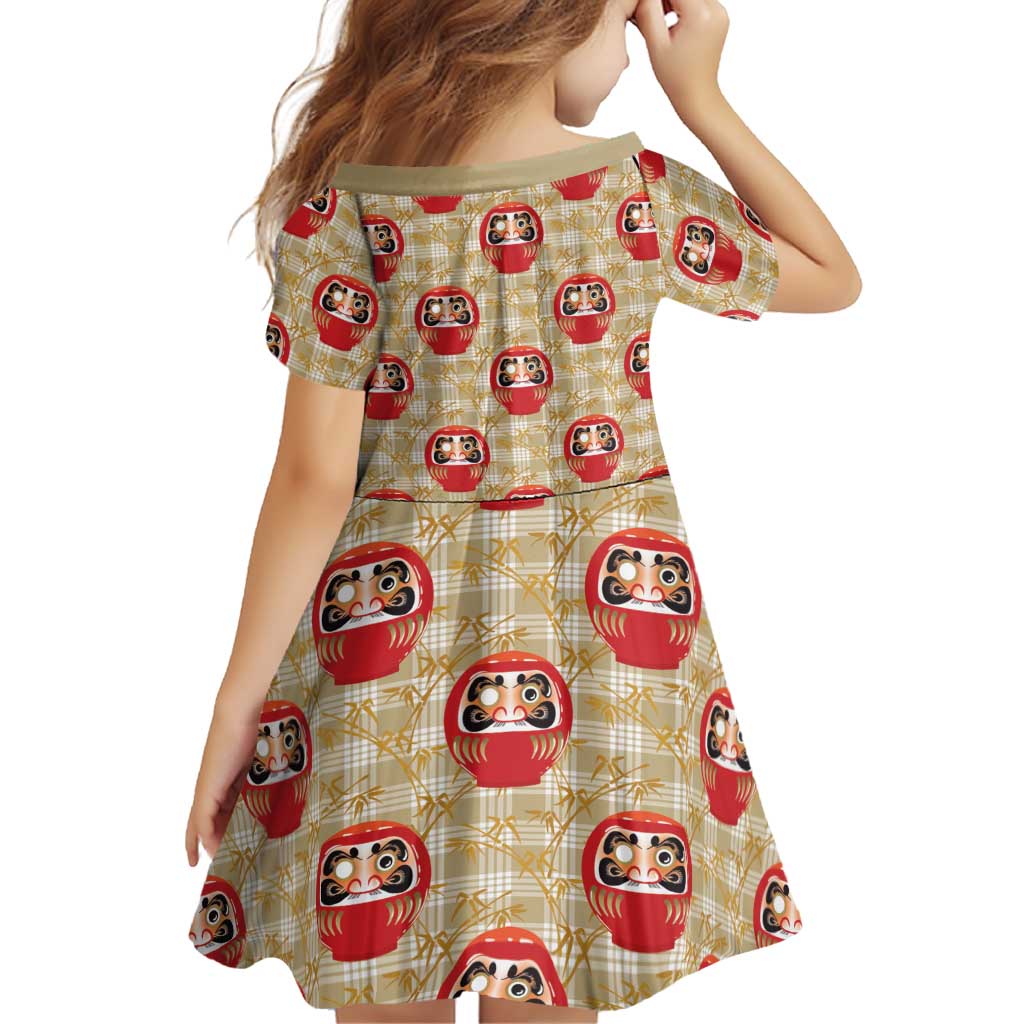 Japanese Daruma Doll Family Matching Puletasi and Hawaiian Shirt Palaka With Seamless Bamboo Pattern LT14 - Polynesian Pride