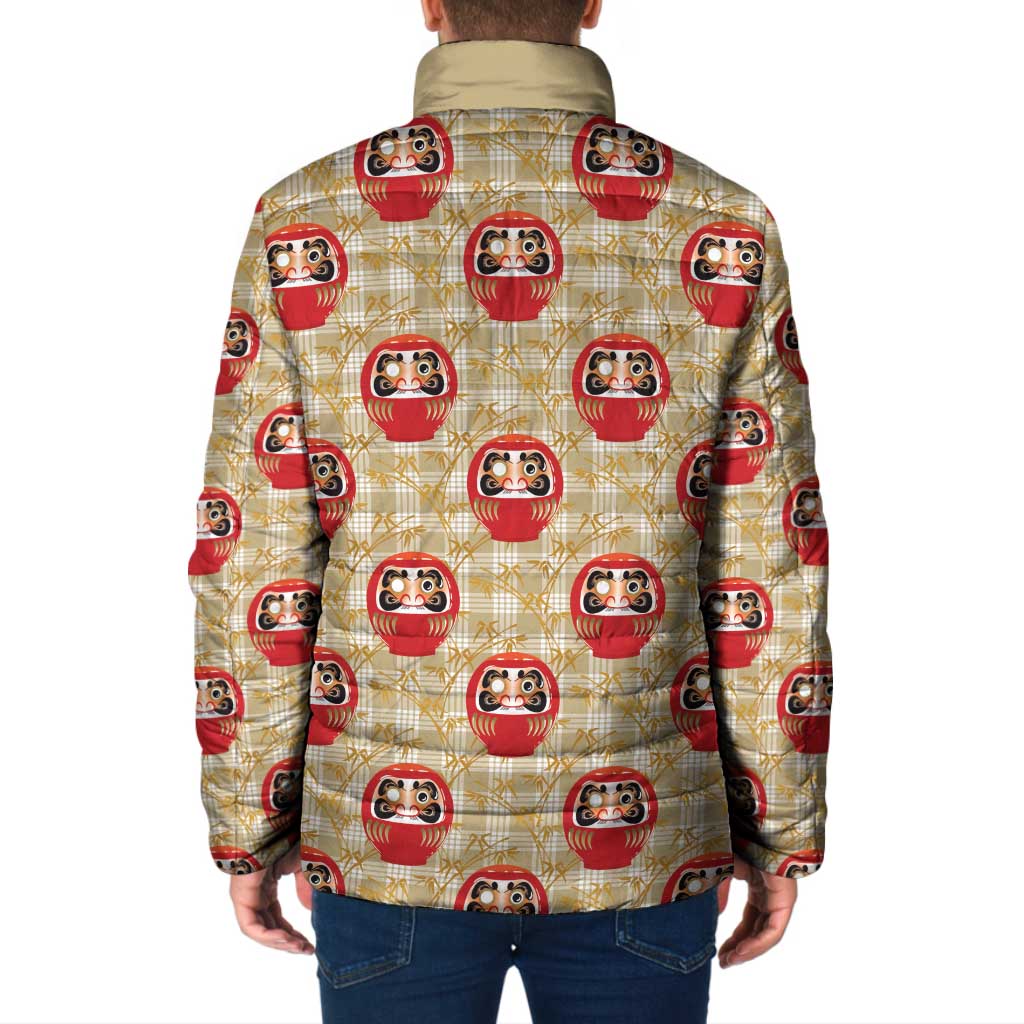 Japanese Daruma Doll Padded Jacket Palaka With Seamless Bamboo Pattern LT14 - Polynesian Pride