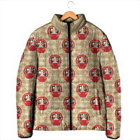 Japanese Daruma Doll Padded Jacket Palaka With Seamless Bamboo Pattern LT14 - Polynesian Pride