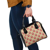 Japanese Daruma Doll Shoulder Handbag Palaka With Seamless Bamboo Pattern - Polynesian Pride