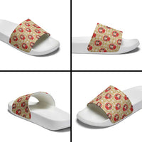 Japanese Daruma Doll Slide Sandals Palaka With Seamless Bamboo Pattern LT14 - Polynesian Pride