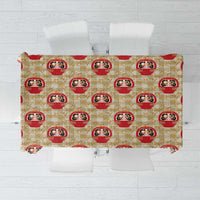 Japanese Daruma Doll Tablecloth Palaka With Seamless Bamboo Pattern LT14 Beige - Polynesian Pride