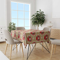 Japanese Daruma Doll Tablecloth Palaka With Seamless Bamboo Pattern LT14 - Polynesian Pride