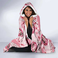 Japanese Daruma Doll Palaka Hooded Blanket Cherry Blossoms With Shell Lei LT14 - Polynesian Pride