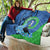 New Zealand Chatham Islands Quilt Wharekauri Forget Me Not With Black Robin