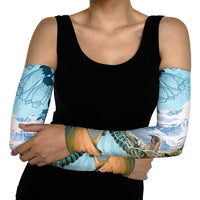 New Zealand South Island Arm Sleeves Te Waipounamu Aoraki Kea Bird LT14 - Polynesian Pride
