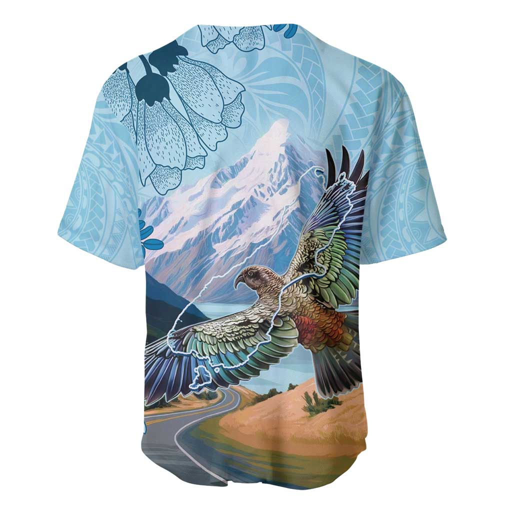 New Zealand South Island Baseball Jersey Te Waipounamu Aoraki Kea Bird LT14 - Polynesian Pride