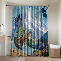 New Zealand South Island Bathroom Set Te Waipounamu Aoraki Kea Bird - Polynesian Pride