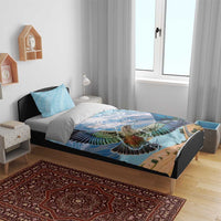 New Zealand South Island Bedding Set Te Waipounamu Aoraki Kea Bird