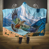 New Zealand South Island Hooded Blanket Te Waipounamu Aoraki Kea Bird
