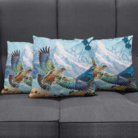 New Zealand South Island Pillow Cover Te Waipounamu Aoraki Kea Bird LT14 - Polynesian Pride