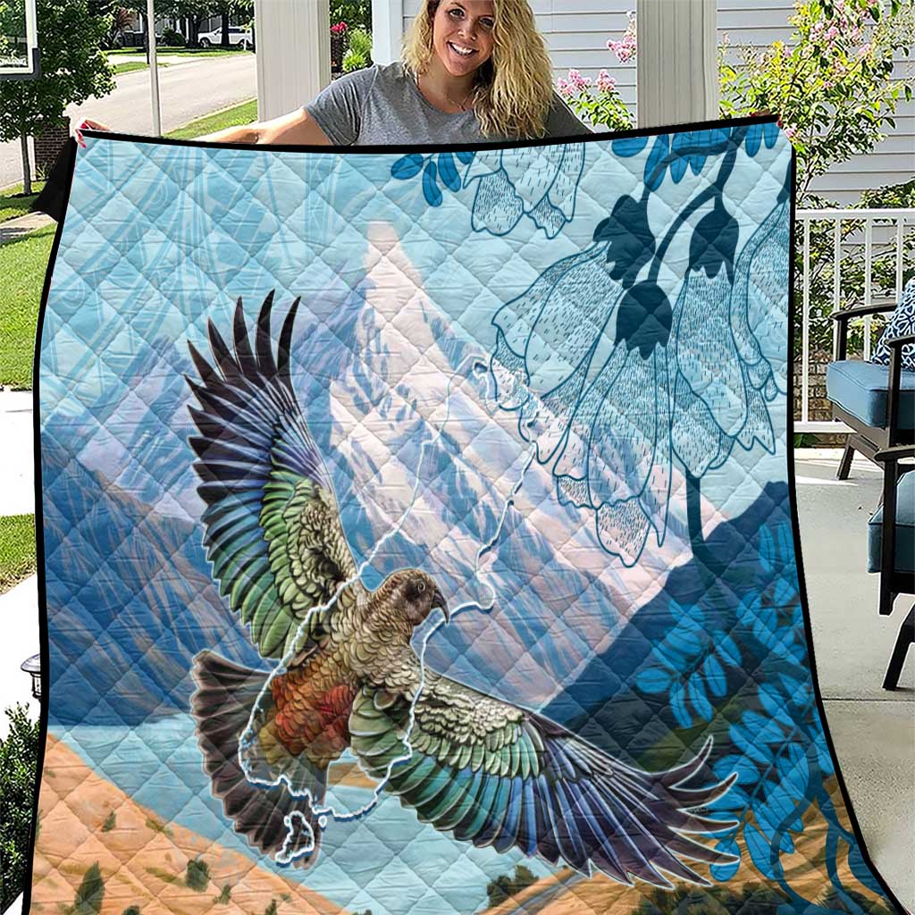 New Zealand South Island Quilt Te Waipounamu Aoraki Kea Bird