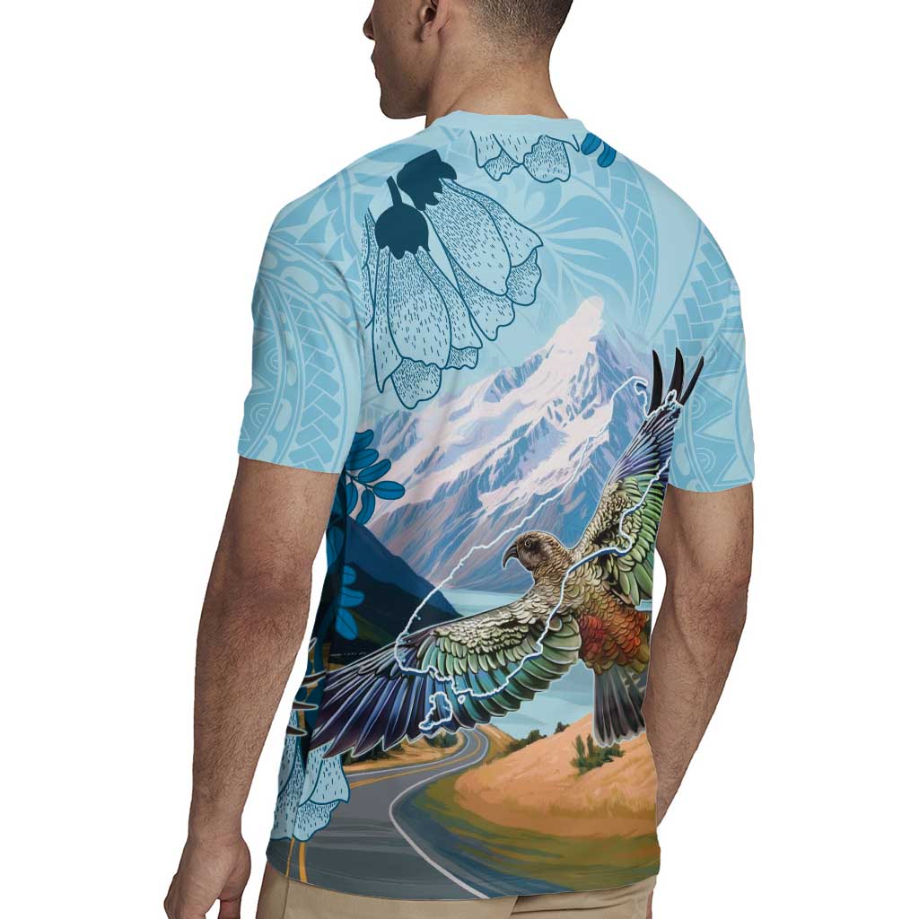 New Zealand South Island Rugby Jersey Te Waipounamu Aoraki Kea Bird LT14 - Polynesian Pride