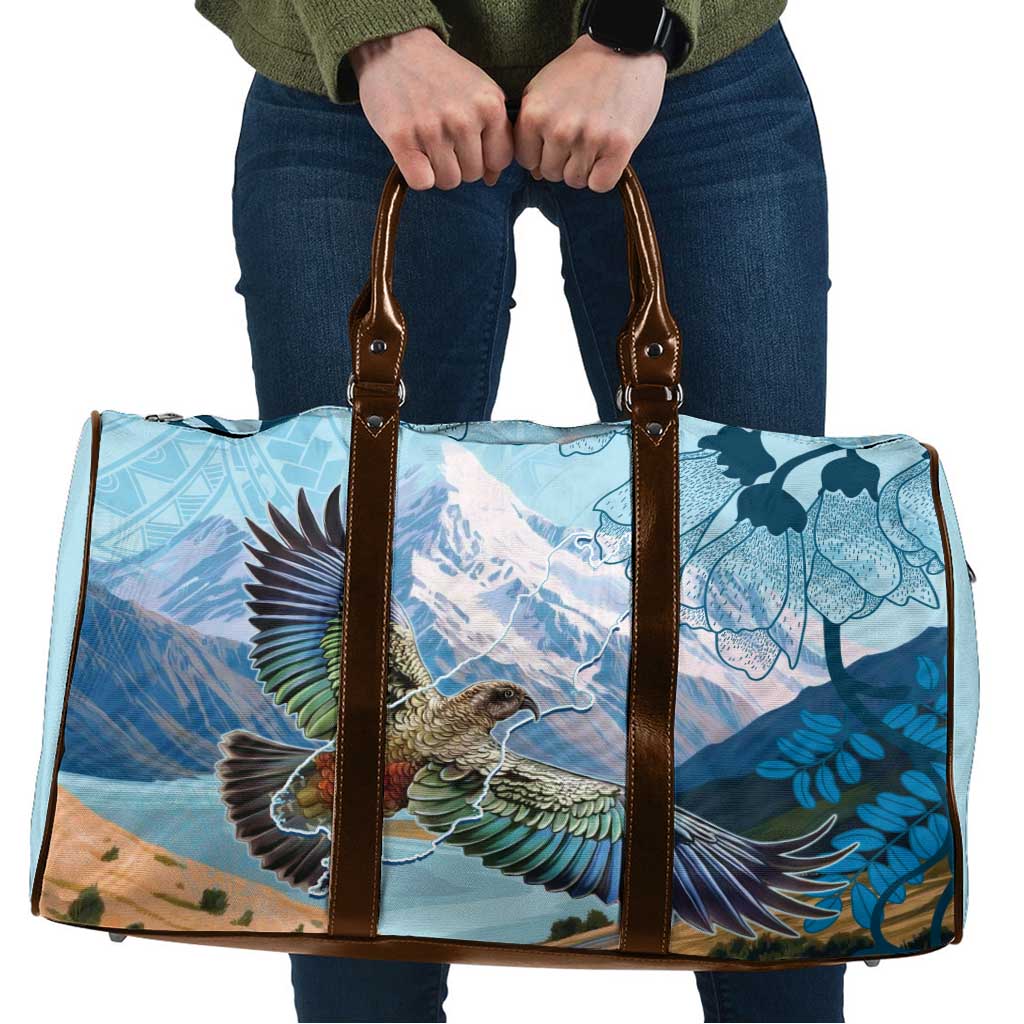 New Zealand South Island Travel Bag Te Waipounamu Aoraki Kea Bird - Polynesian Pride