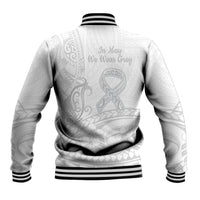 Polynesia Brain Cancer Awareness Baseball Jacket In May We Wear Grey