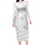 Polynesia Brain Cancer Awareness Long Sleeve Bodycon Dress In May We Wear Grey