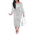 Polynesia Brain Cancer Awareness Off The Shoulder Long Sleeve Dress In May We Wear Grey