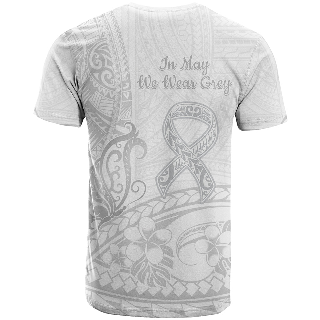 Polynesia Brain Cancer Awareness T Shirt In May We Wear Grey