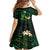 Polynesia Mental Health Awareness Kid Short Sleeve Dress Green Ribbon Be Kind To Your Mind