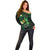 Polynesia Mental Health Awareness Off Shoulder Sweater Green Ribbon Be Kind To Your Mind