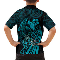 Polynesia World Ovarian Cancer Day Family Matching Off Shoulder Maxi Dress and Hawaiian Shirt You Matter Polynesian Women LT14 - Polynesian Pride