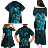 Polynesia World Ovarian Cancer Day Family Matching Puletasi and Hawaiian Shirt You Matter Polynesian Women LT14 - Polynesian Pride