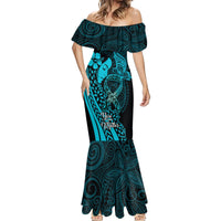 Polynesia World Ovarian Cancer Day Mermaid Dress You Matter Polynesian Women LT14 - Polynesian Pride