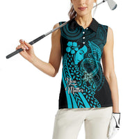 Polynesia World Ovarian Cancer Day Women Sleeveless Polo Shirt You Matter Polynesian Women LT14 - Polynesian Pride