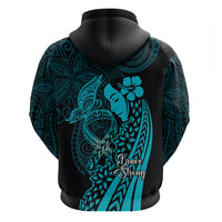 Polynesia World Ovarian Cancer Day Zip Hoodie You Matter Polynesian Women