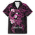 Polynesia Breast Cancer Awareness Hawaiian Shirt Pink Ribbon No One Fights Alone - Black