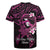 Polynesia Breast Cancer Awareness Rugby Jersey Pink Ribbon No One Fights Alone - Black