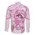 Polynesia Breast Cancer Awareness Family Matching Mermaid Dress and Hawaiian Shirt Pink Ribbon No One Fights Alone - White