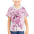 Polynesia Breast Cancer Awareness Family Matching Mermaid Dress and Hawaiian Shirt Pink Ribbon No One Fights Alone - White