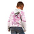 Polynesia Breast Cancer Awareness Kid Hoodie Pink Ribbon No One Fights Alone - White